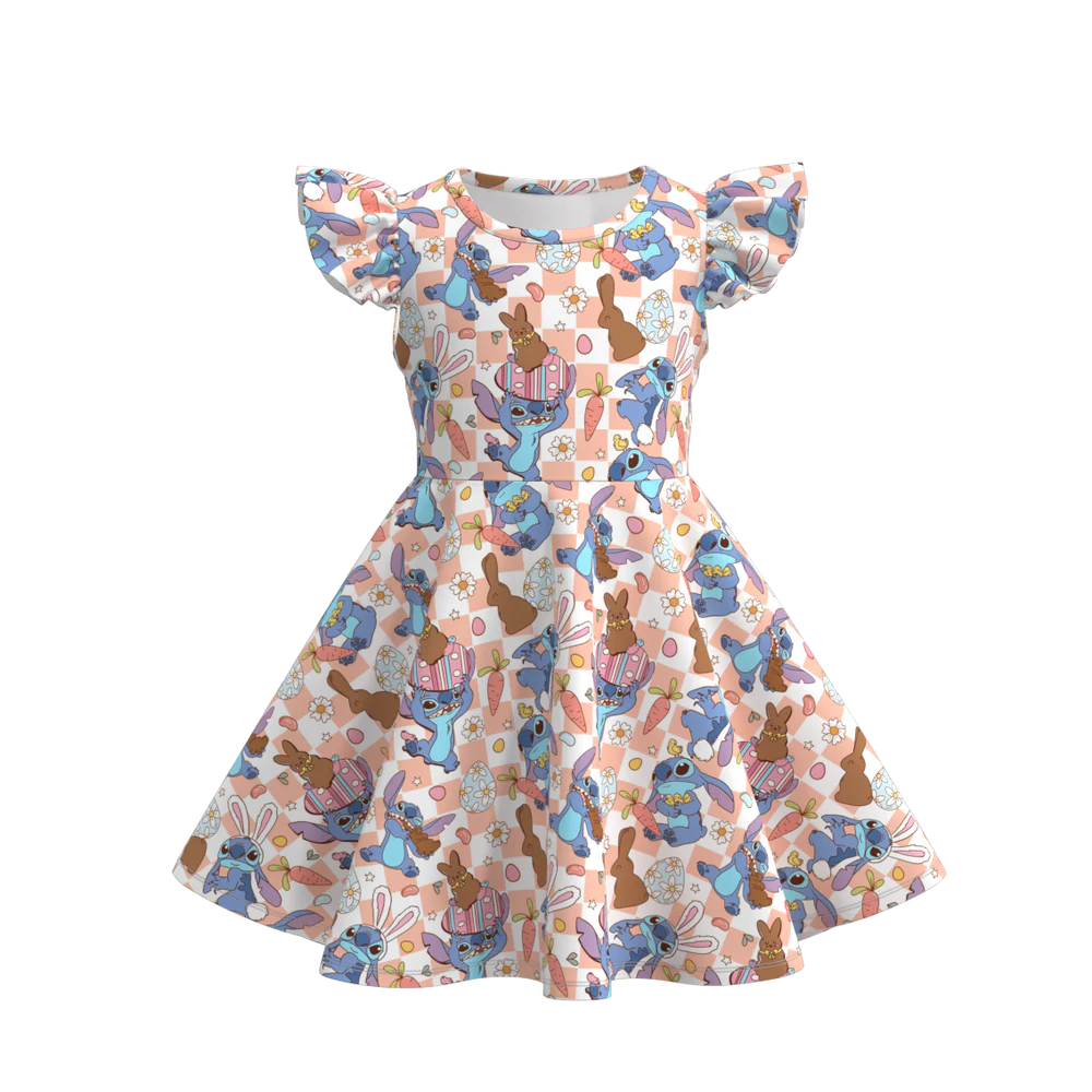 Easter Print Twirl Dress  | Preorder