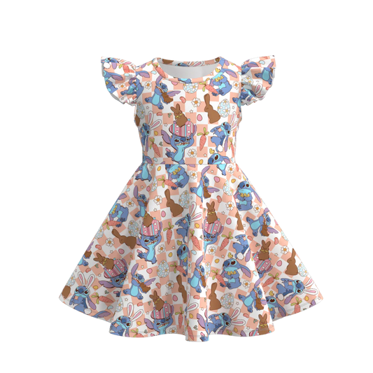 Easter Print Twirl Dress  | Preorder