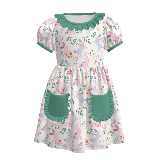 Easter Bunny Frill Cuff Dress | Preorder