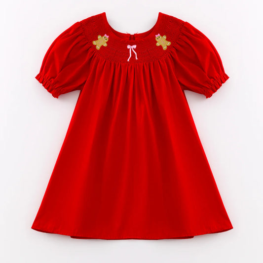 Smocked Christmas Dress | Preorder
