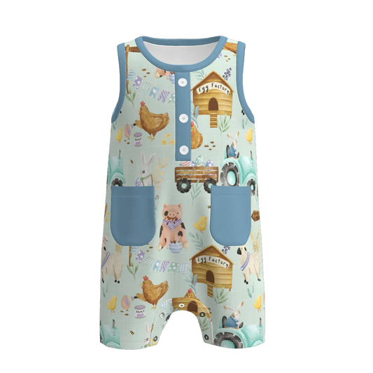 Spring Boy Romper  | Preorder