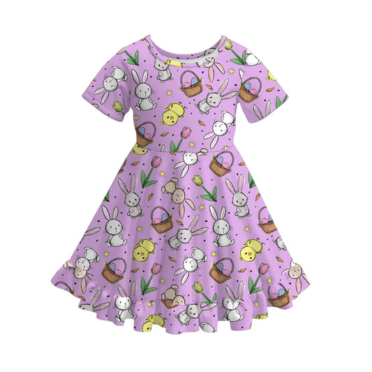 Easter Print Twirl Dress  | Preorder