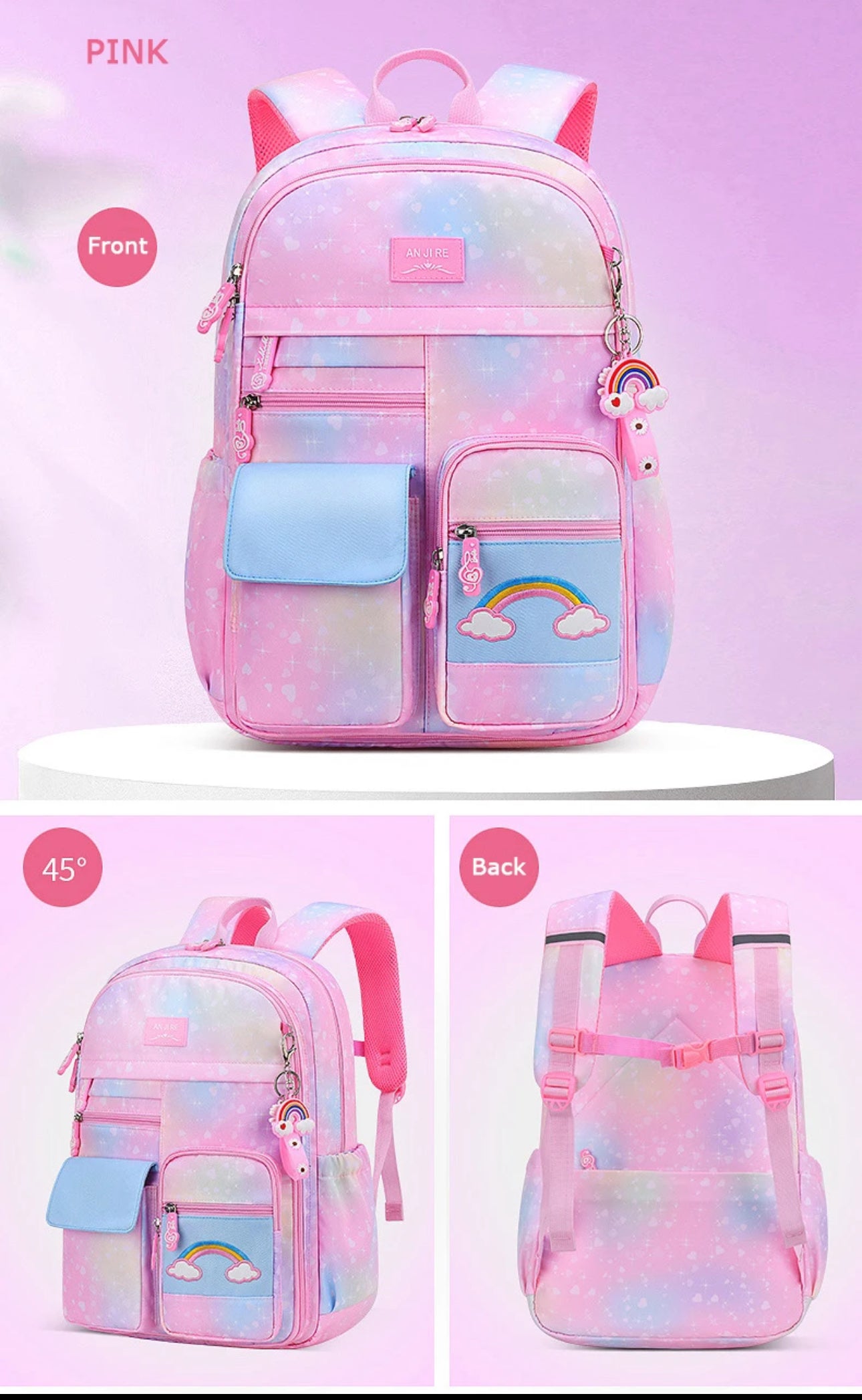 Rainbow Backpack | Ship Direct