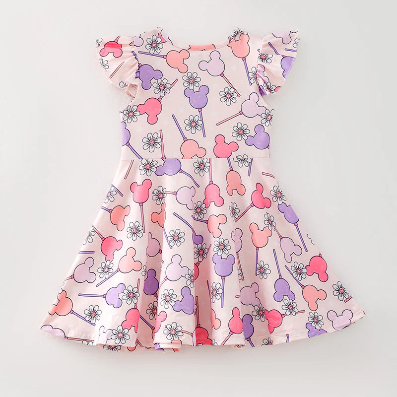 Purple Daisy Mouse Twirl Dress | Preorder