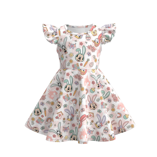 Easter Print Twirl Dress  | Preorder