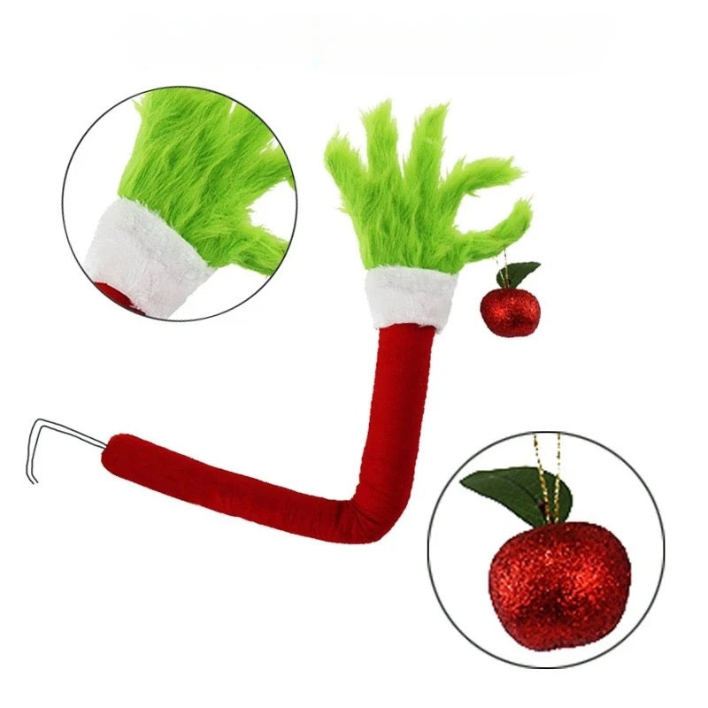 Grinch Furry Green Arm Tree Decoration