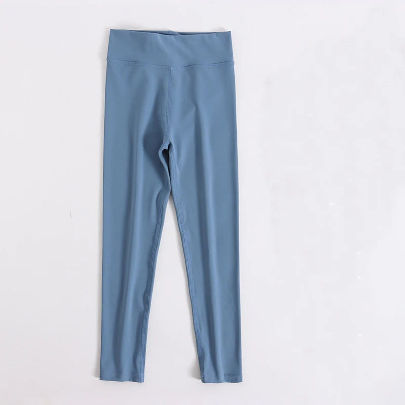High-Waisted Yoga Pants (Blue)| PreOrder