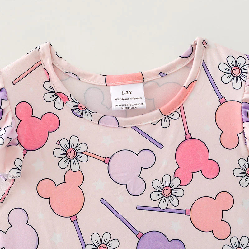 Purple Daisy Mouse Twirl Dress | Preorder