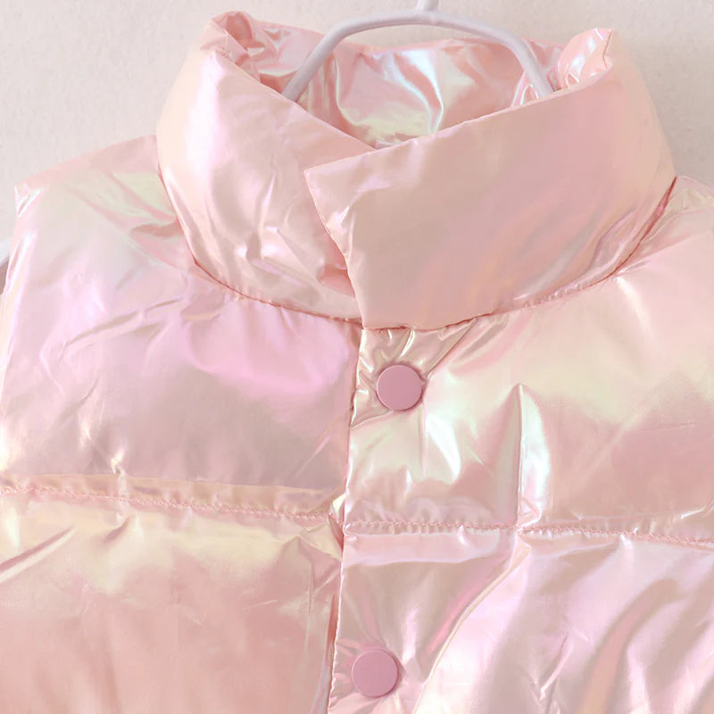 Laser Pink Down Vest | Pre Order