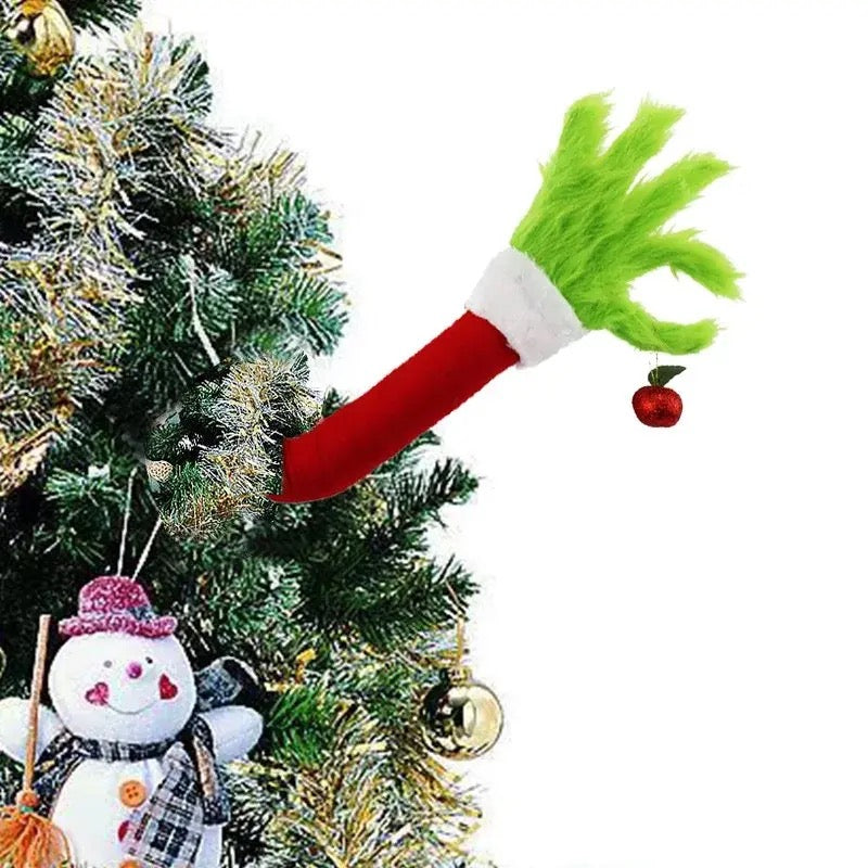 Grinch Furry Green Arm Tree Decoration