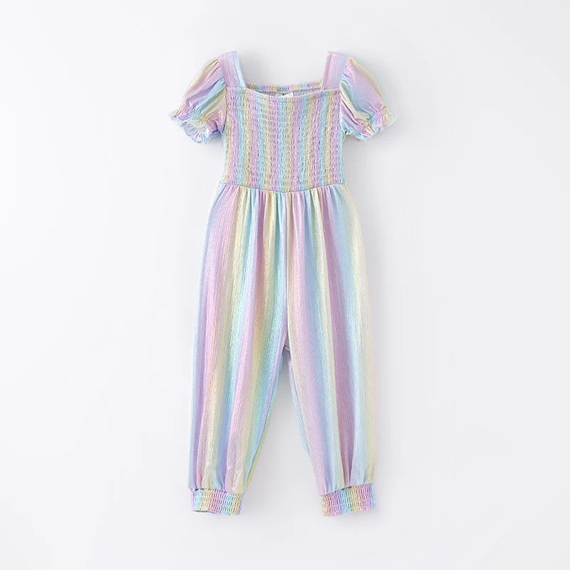 Rainbow Smock Jumpsuit | Preorder