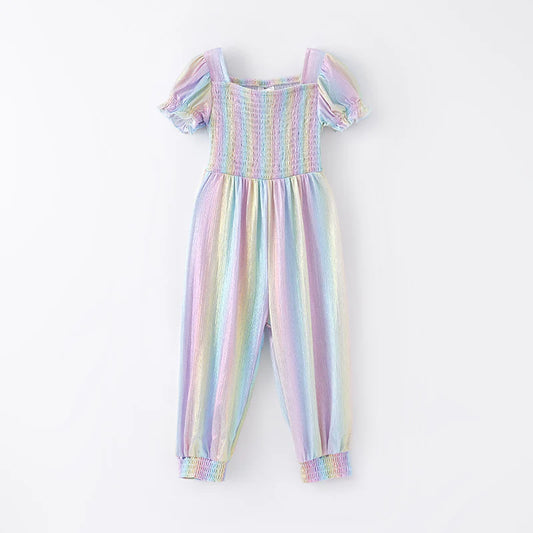Rainbow Smock Jumpsuit | Preorder