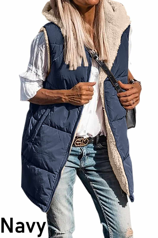 Reversible Sherpa Lined Hooded Vest Pre-Order