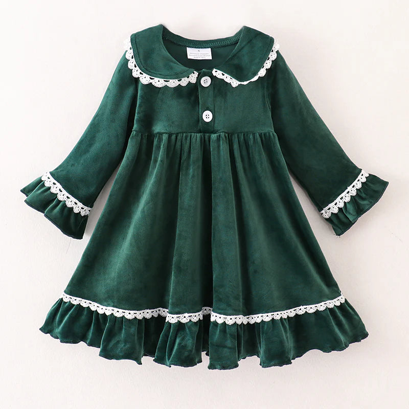Green Velvet Christmas Nightdress | Preorder