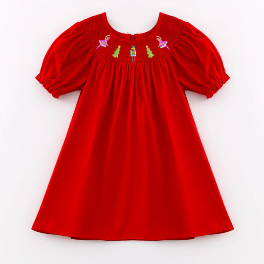 Smocked Christmas Dress | Preorder