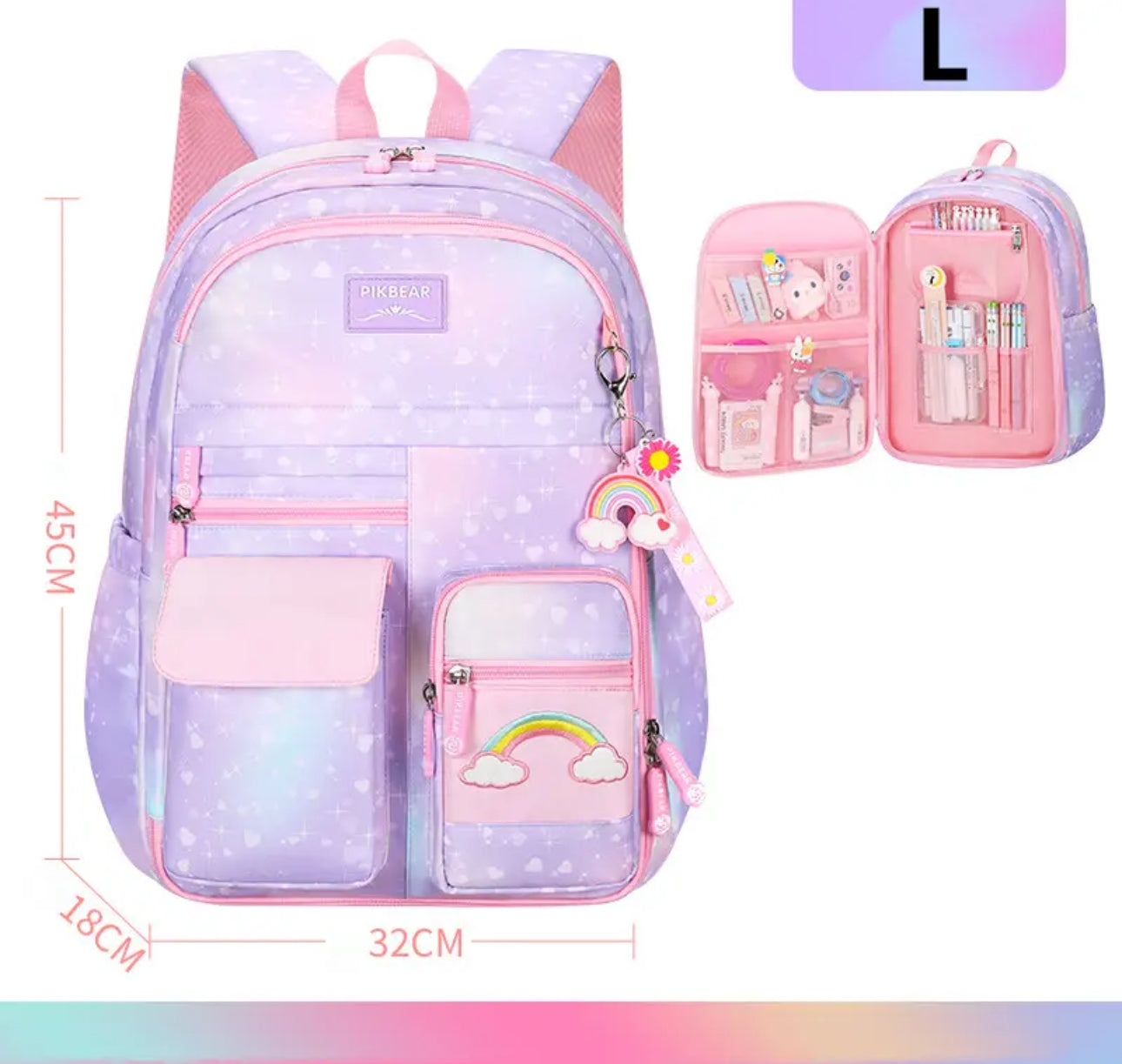 Rainbow Backpack | Ship Direct