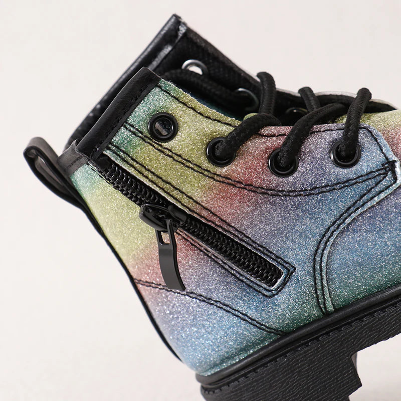 Rainbow Jazz Lace Up Bootie | Pre Order