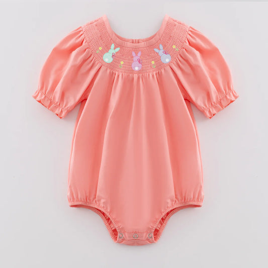 Embroidered Easter Smocked Dress and Romper  | Preorder