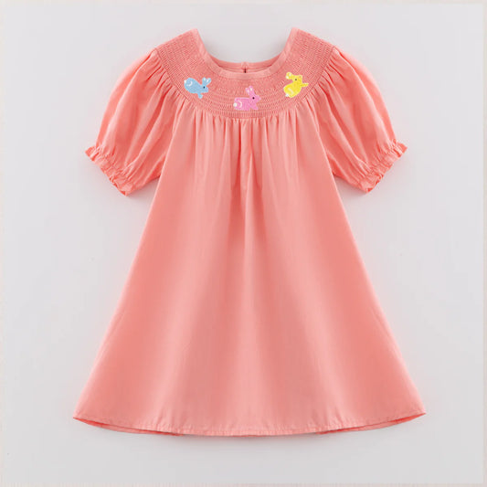 Embroidered Easter Smocked Dress and Romper  | Preorder