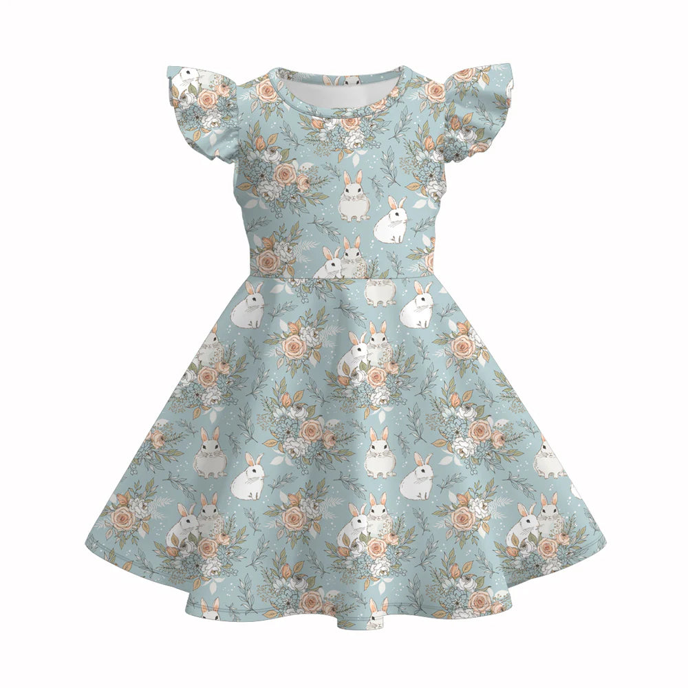 Girls Easter Bunny Twirl Dress  | Preorder