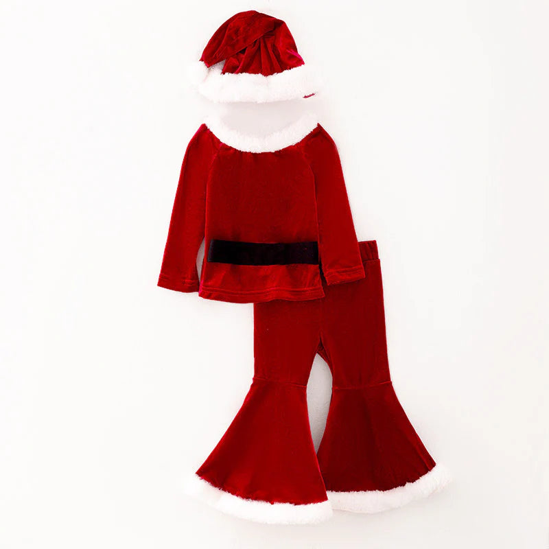 Santa Bell Bottom Velet Set| Preorder