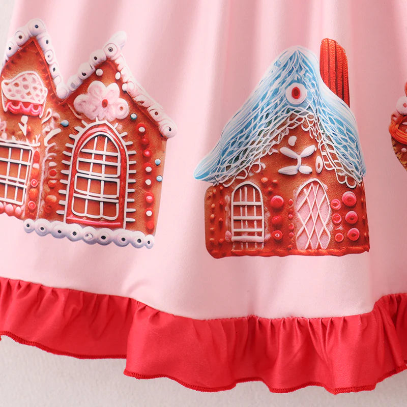 Gingerbread House Smocked Dress | Preorder