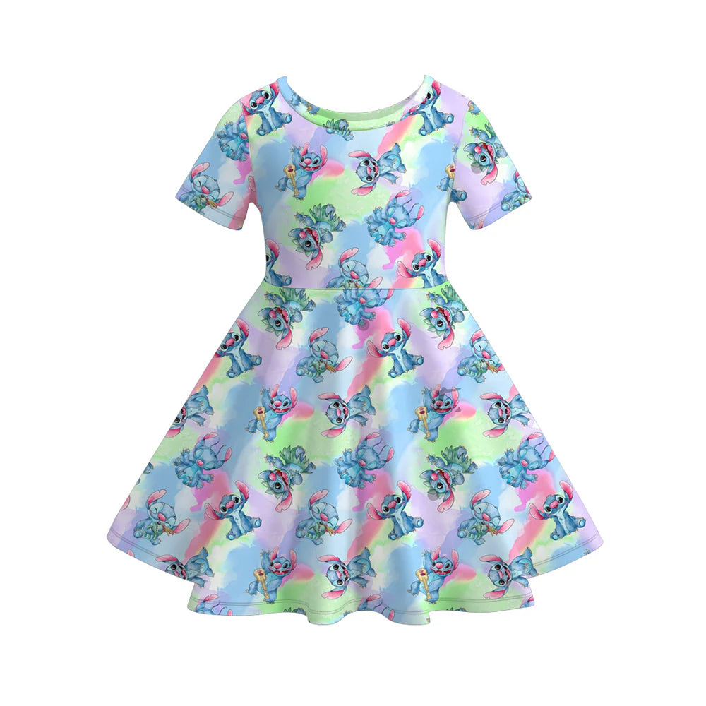 Character Print Twirl Dress | Preorder