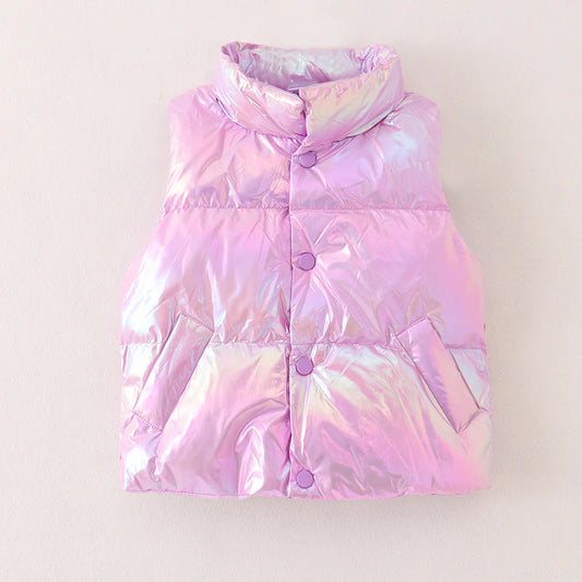 Laser Purple Down Vest | Pre Order