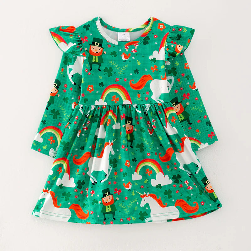 Unicorns & Leprechauns Twirl Dress | Preorder