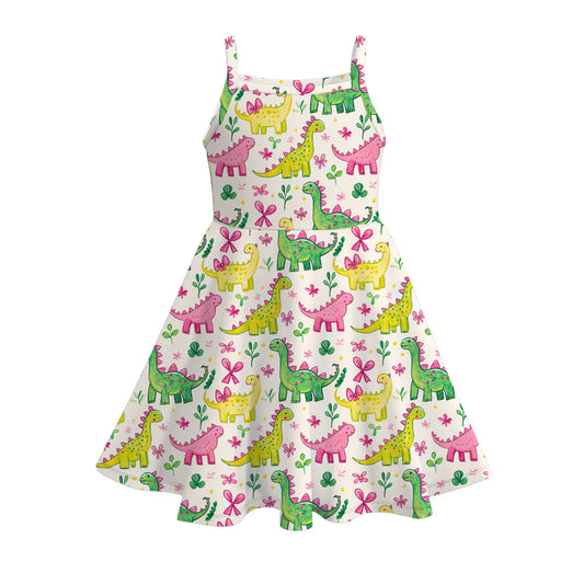 Dinos & Bows Slip Dress | Preorder