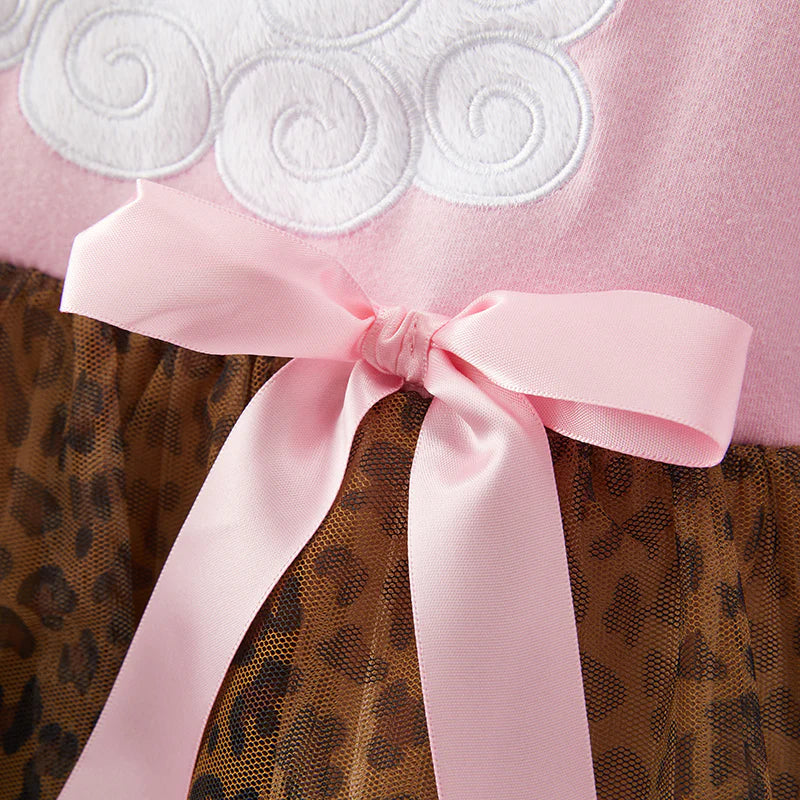 Leopard Print Santa Tulle Dress | Preorder