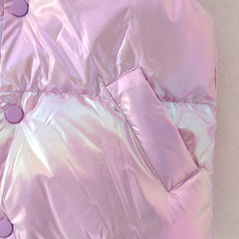 Laser Purple Down Vest | Pre Order