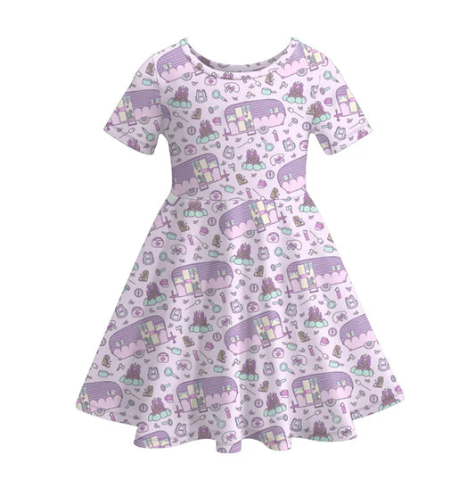 HAPPY CAMPER TWIRL DRESS  | Preorder