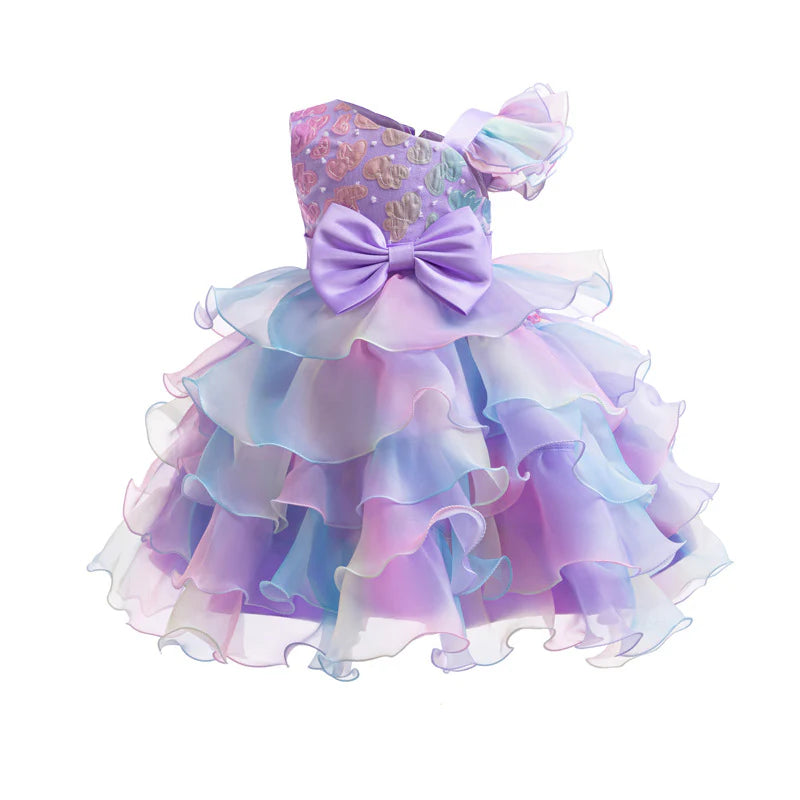 Girls Bow-Tie Fluffy Dress | Preorder