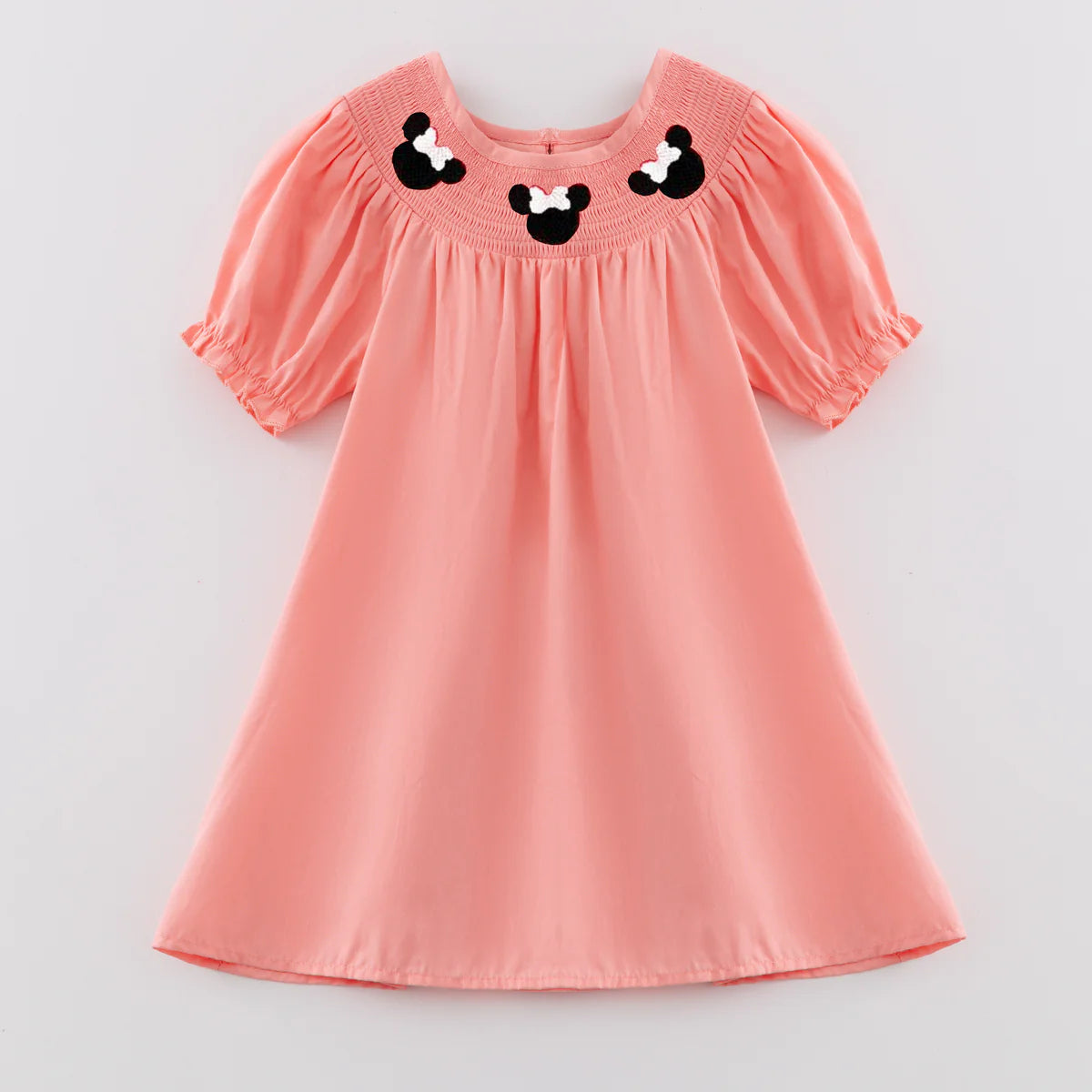 Embroidered Minnie Smocked Dress | PreOrder