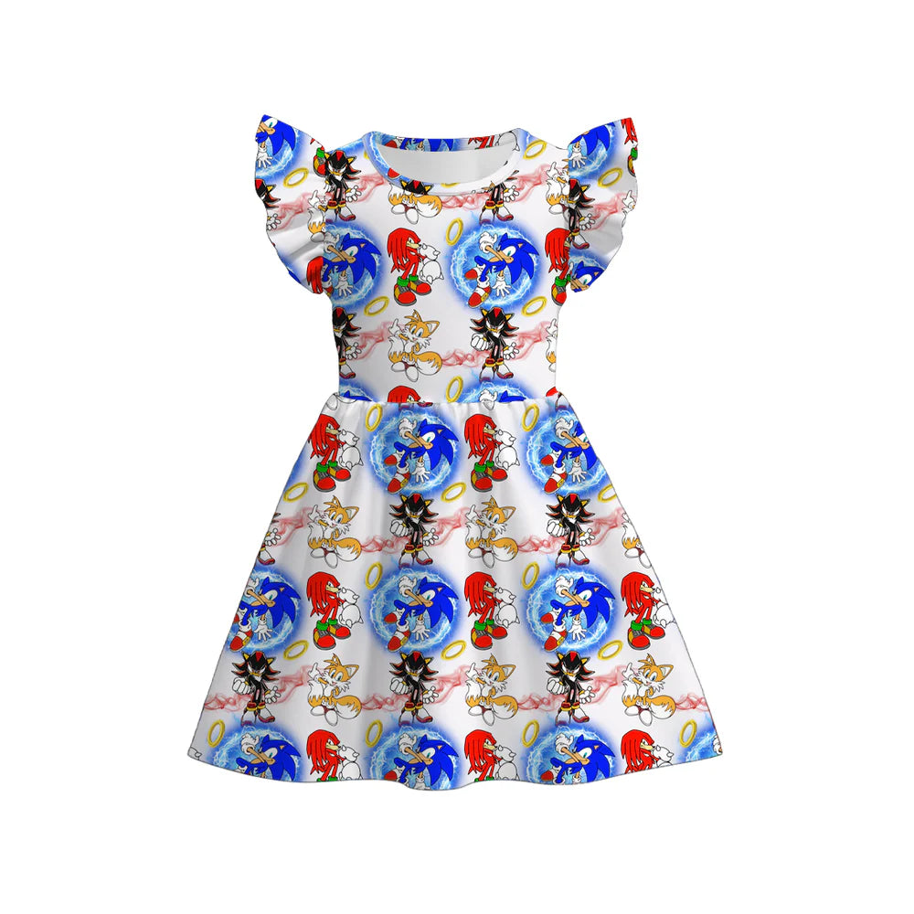 Character Print Twirl Dress | Preorder