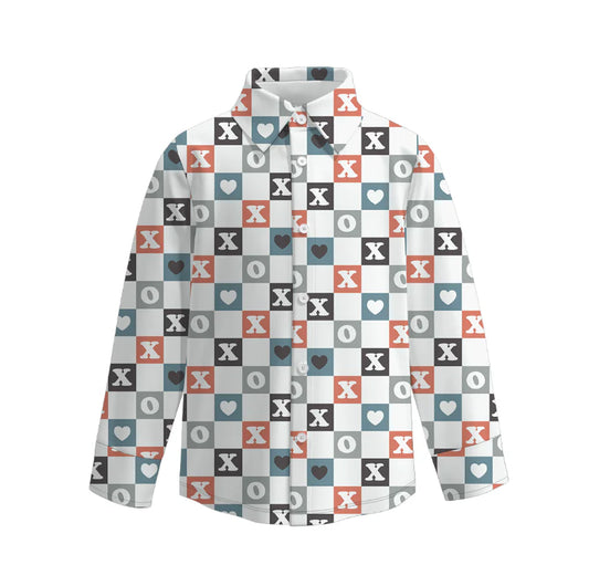 Boys Valentine’s Day Print Shirt| Preorder