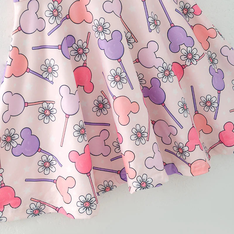 Purple Daisy Mouse Twirl Dress | Preorder