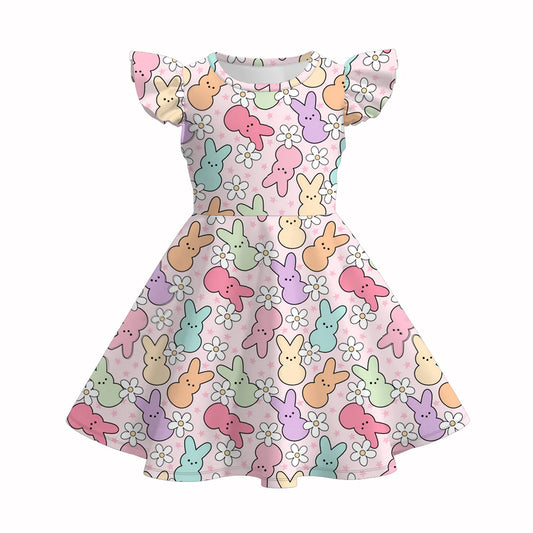 Girls Easter Peeps Twirl Dress  | Preorder