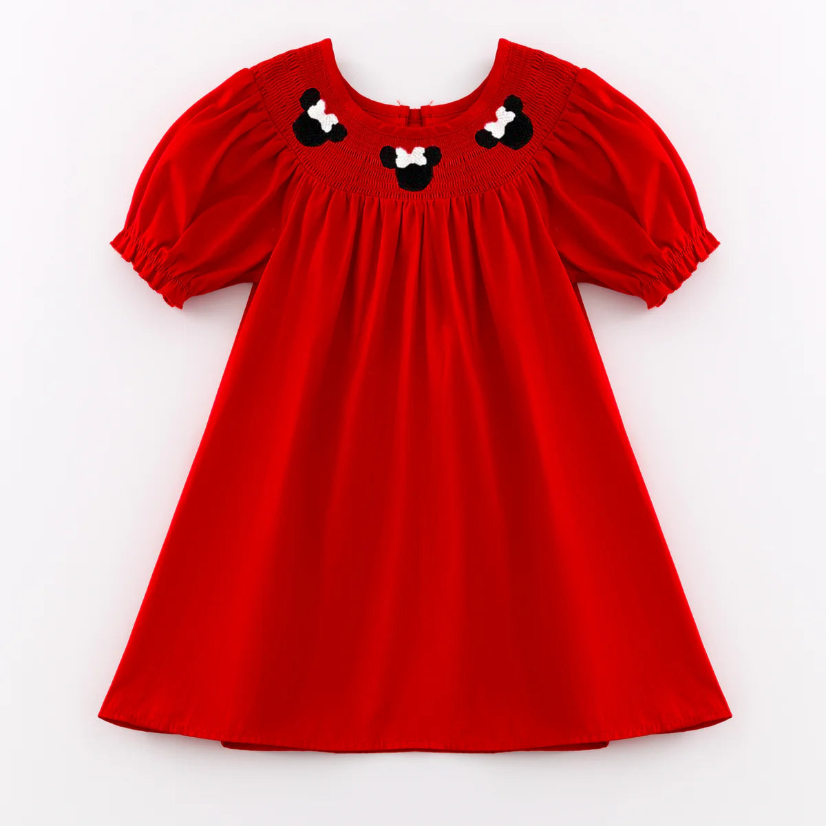 Embroidered Minnie Smocked Dress | PreOrder
