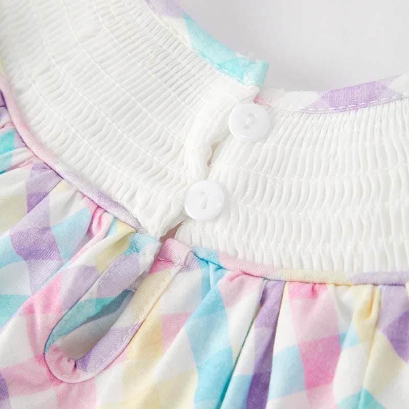 Embroidered Easter Smocked  Romper  | Preorder