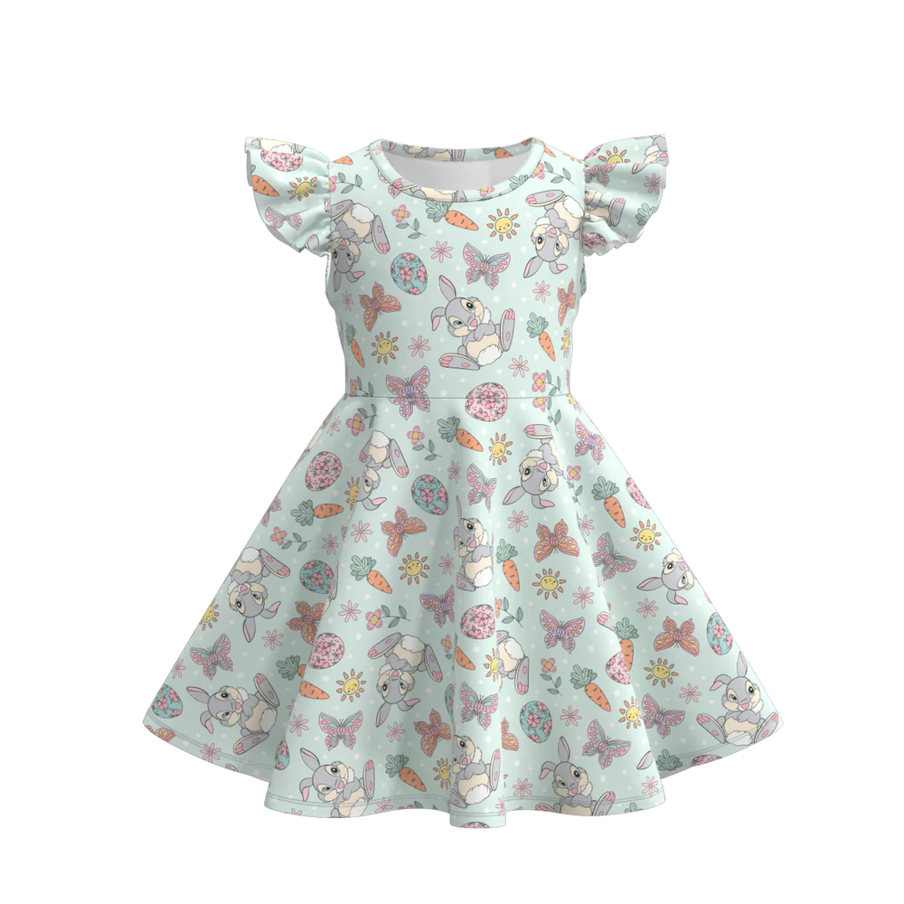 Easter Print Twirl Dress  | Preorder