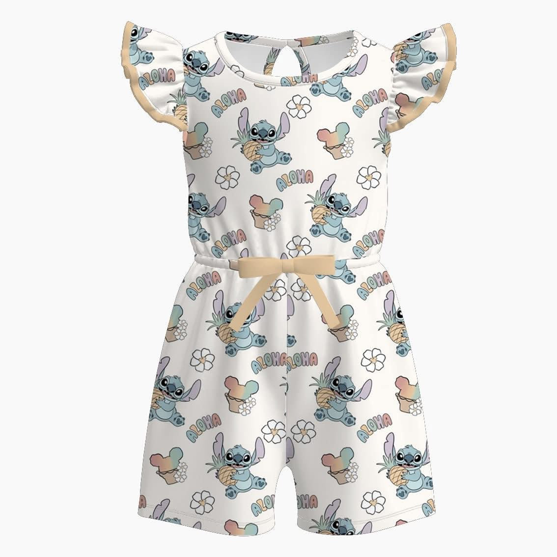 Aloha Character Print Jumpsuit  | Preorder