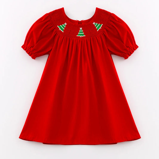 Smocked Christmas Dress | Preorder