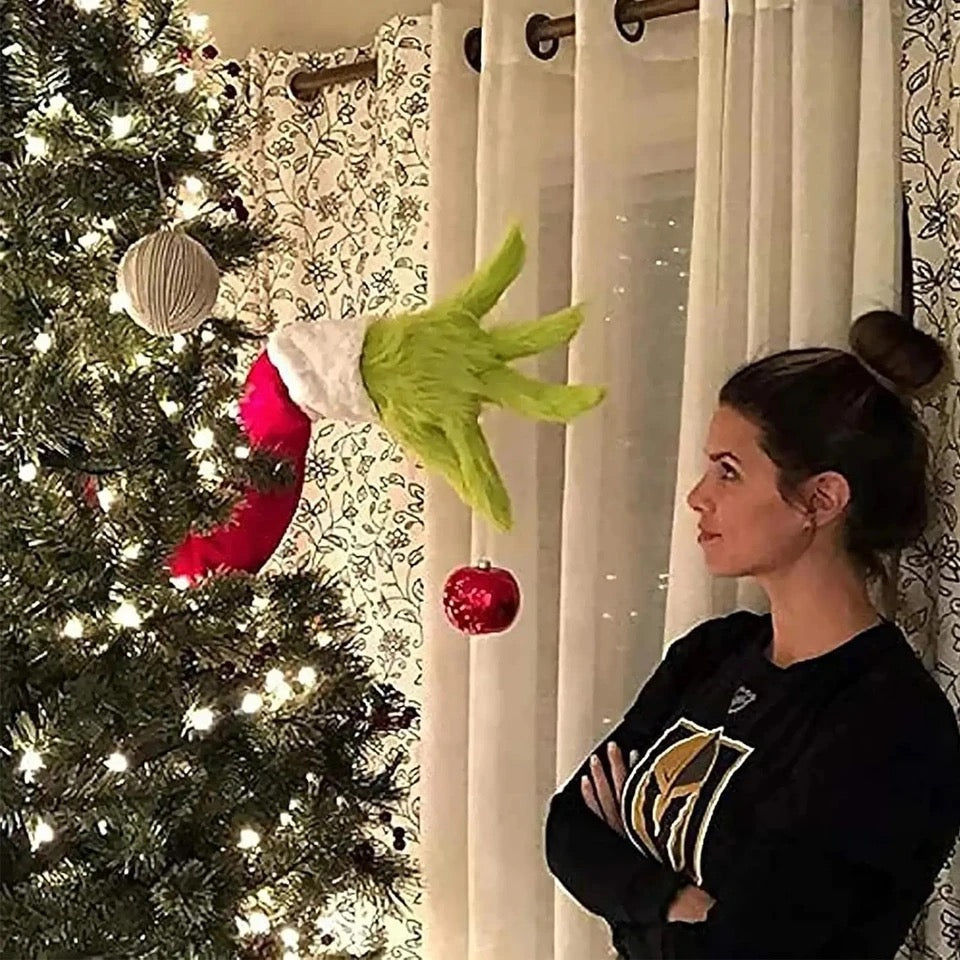 Grinch Furry Green Arm Tree Decoration