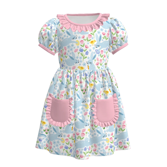 Easter Bunny Frill Cuff Dress | Preorder