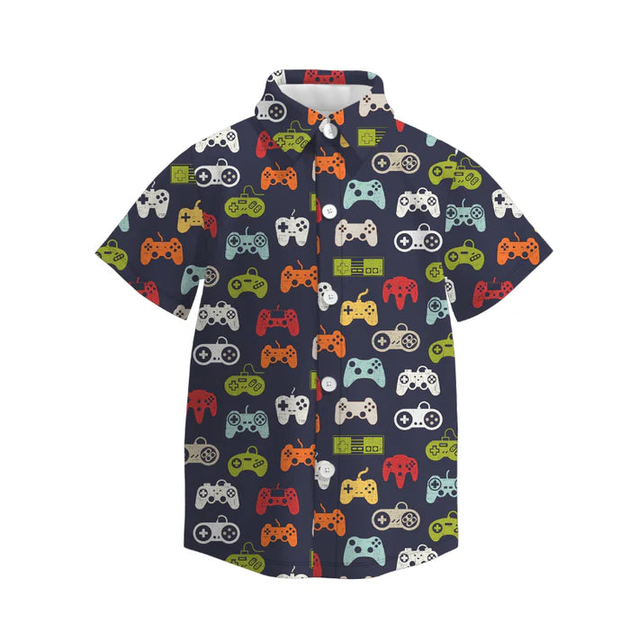 Halloween Print Dress Shirt | Pre Order