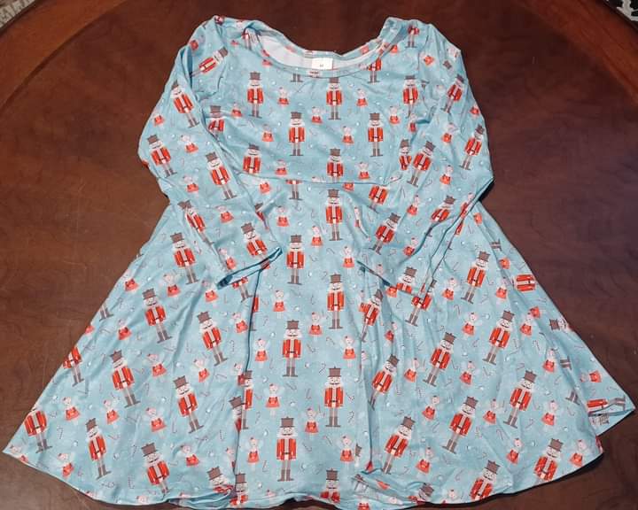 Christmas Milk Silk Dress