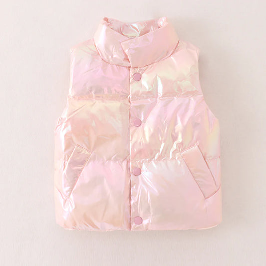 Laser Pink Down Vest | Pre Order