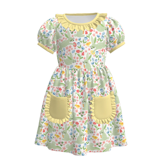 Easter Bunny Frill Cuff Dress | Preorder